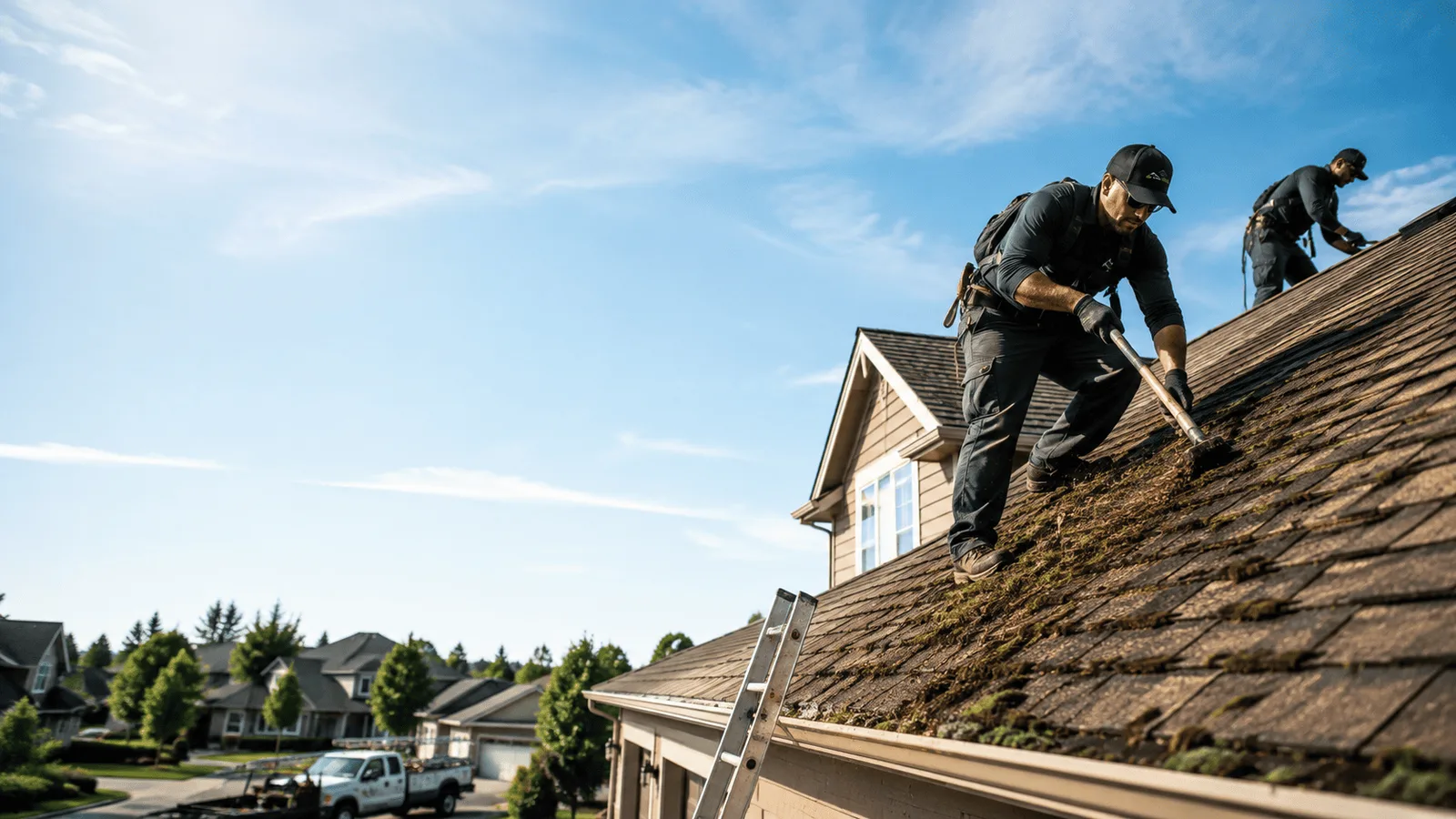 Roof Moss Removal in Spring Valley, OH near me